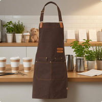 Waterproof Work Apron Utility Pockets Anti-Splash Apron Safeguarding Clothing Front Pocket Workwear Water Repellent