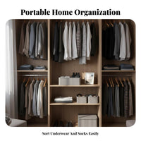 Underwear Compartmalet Box easy-clean multi-compartmalet Underwear Box Breathable for male