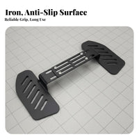 Front Footrest Wide Compatibility Footrests Heavy Duty Front Footrest Pedal Extension for Tall Riders, Long Distance Riding