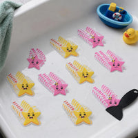 PEVA Cartoon Star Elephant Anti-Slip Bathtub Stickers for Bathroom Safety