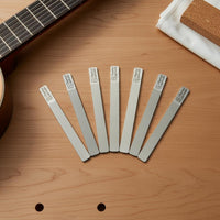 Ukulele String Slot File Precision Ground Guitar Nut File Set Construction Classical Guitar Nut Shaping Tool for Luthiers, Instrumentalists, Workshop