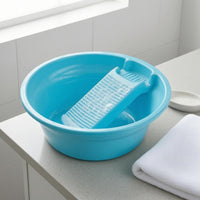 Angled Insert Washboard Basin 2-in-1 Scrubbing Wash Basin Ribbed Cleaning Item Extra-Thick