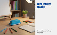 Blackboard Eraser, Whiteboard Eraser, Washable Chalk Eraser, Removable Cloth, Marker Cleaner, Set with Replacement Cloth