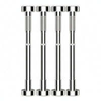 4 Pieces Stainless Steel Under-Sink Support Rod No-Drill Sink Support Pole Rustproof Furniture Stabilizer Adjustable for Homeowners