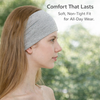 Wide Sweatband for Women, Moisture Wicking Exercise Headband for Running Gym Workout, Unisex Athletic Band