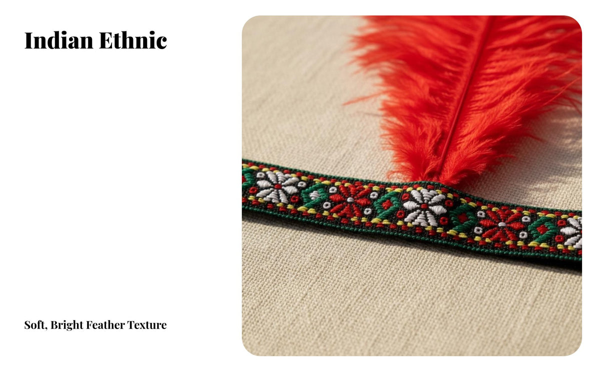 Ornamental Quill Feather Headband Brilliant Colors Feathered Headpiece Lightweight Feather Headband for Entertainers, Women, Performances, Festivals