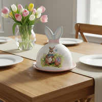 Hare Butter Dish Sleek Glazed Finish Easter Hare Serving Plate Creature Shaped Serving Plate Perfect Gift for Breakfast Table