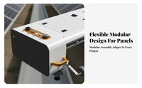 Suspended Photovoltaic Cleaning Machine Heavy-Duty Photovoltaic Module Cleaning Robot Adjustable Angle Head Hanging Photovoltaic Module Cleaner