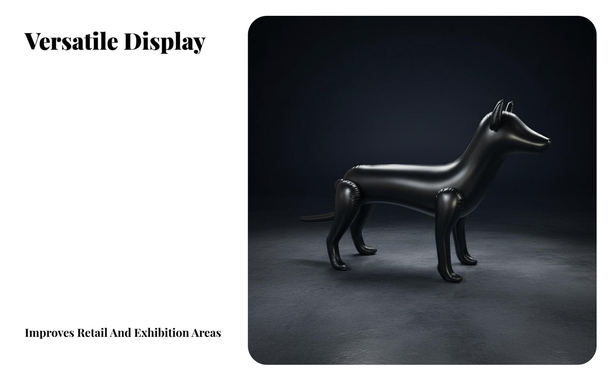 Lightweight Inflatable Dog Mannequin Reusable Dog Clothing Display Model Easy to Clean for Children, Product Photography