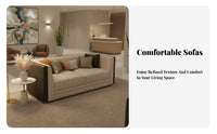Light Luxury Aesthetic curved lined Sectional Sofa Modern Design Reception Couch Minimalist aesthetic Lounge Seating configurable Combination for Interior Designers, Business Owners, Apartment Dwellers, Sales Office, Lobby