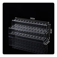 Transparent Acrylic Pen Rack Glossy Clear Pen Display Circular Slots
