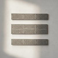 3 Pieces Molded Track Crossing Panels Textured Scenery Compatible Toy Accessory Safe for Dioramas