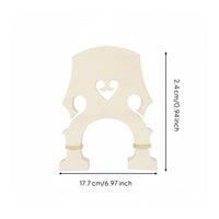 Adjustable Maple Bass Bridge Upright Bass Bridge Smooth Surface Instrument Part for Orchestra