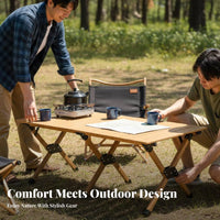 Foldable Roll-Top Table with Folding Chairs space-saving Storage Camping Dining Set Lightweight Portable Furniture Easy to Assemble for outdoor mealkers, Families, Event Hosts, outdoor meals, Backyard Gatherings, Tailgating, Parties