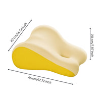 Pressure Relief Hip Elevation Pillow Soft and Breathable Ergonomic Body Inclined High-Rebound Core Prone Reading Lounger Removable Washable Cover for Bedroom