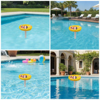 Floating Thermometer with Cartoon Figure Novelty Floating Pool Thermometer Playful Clear for Hot Tubs, Spas