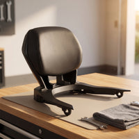 Passenger Backrest Padded Back Support with Mounting Brackets Foam Padding for Commuters, Long-Distance Riders