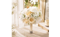 Show-Stopping Artificial Flower Bouquet Handheld Bridal Bouquet Elegant Flowers Delicate for Brides