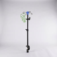 Bedside Intravenous Stand Portable IV Pole with Clamp Clamp-on IV Stand Space-Saving Equipment Long-Lasting for Patients