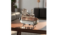 Crystal Ornament with Legs Modern Crystal Figurine Minimalist Decor for TV Cabinet, Office Shelves