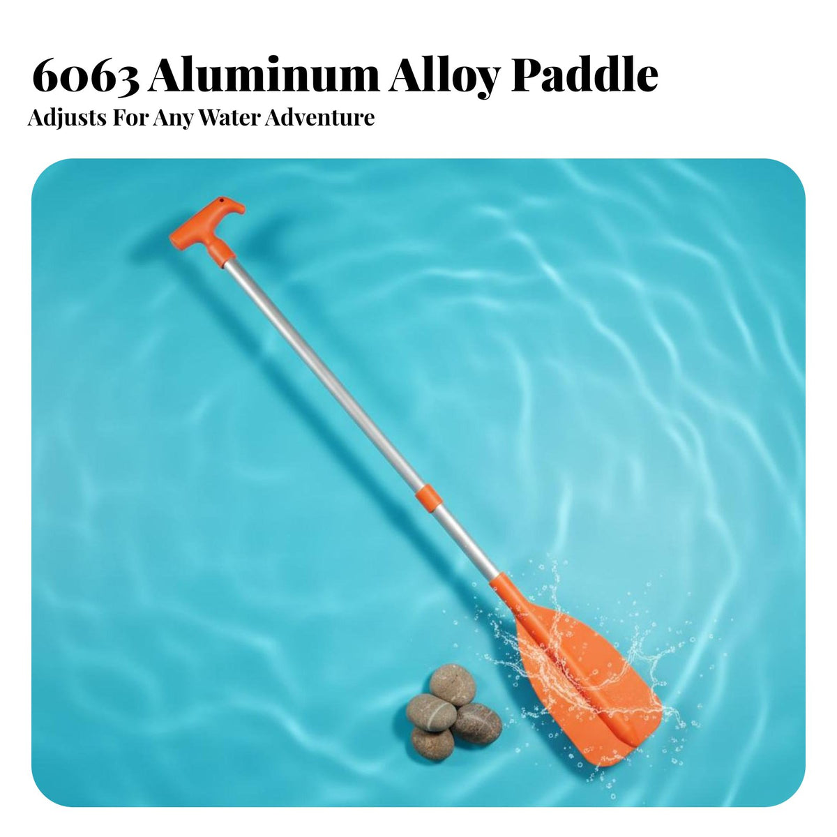 Telescopic Boat Paddle Unsinkable Water Pump Paddle Extendable Kayak Oar Portable Bilge Pump Oar Lightweight for Canoeists