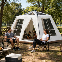 Kailuode Outdoor Automatic Pop-Up Double-Layer Camping Tent for 4-6 People, Waterproof