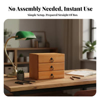 With Drawers Multi-Drawer Desk Cabinet Retro and aesthetic Multi-Compartment Desk Organizer Multifunctional Office Supply Holder Multiple Compartments for Home Organizers, Students, Study Room, Vanity, Bedroom, School