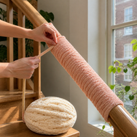 Decorative Winding Rope for Stair Handrails and Window Sills, Pipe Concealer