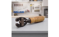 Clamping Tool with Wooden Handle Carbon-Steel Handheld Clamp Clamps for Woodworkers, Crafting, Diy Projects
