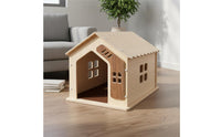 Solid Wood Pet Villa All Seasons Use Wooden Cat House Pet Tent for Small Pet Owners