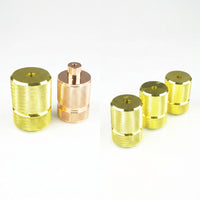 Table Lamp and Ceiling Light E27 Bulb Base, Aluminum Alloy E27 Lamp Holder for DIY Lighting, Vintage Brass Finish Bulb Holder, 50x58mm Size