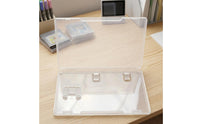 Game Card Case Clear Game Card Case with Hinged Lid Cartridge Holder Clamshell Organizer Long-Lasting for Gamers