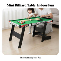children's Billiard Set Parent-Child Interaction Mini Pool Table Space-Saving Desktop Billiard Table for Family, Parents, Indoor, Playroom, Dorm Room