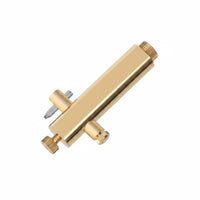 Compact Size Purfling Cutter Spare Blade Instrument Making Tool Knurled Grip Channel Cleaning Tool Brass-Colored for Luthiers
