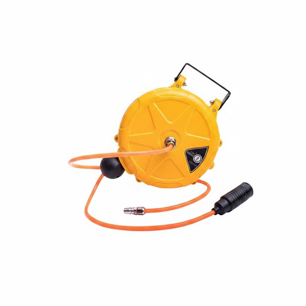 Self-Locking Mini Hose Reel Automatic Retracting Retractable Hose Reel Metal Handle Watering Gear Plastic Housing