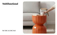 Multi-Functional Hourglass-Shaped Stool Compact Small Seat Modern Design Home Furnishing Versatile for Homeowners, Interior Designers, Entryway, Living Room, Bedroom, Balcony