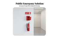 Break-Glass Entry Device Storage Unit Highly Visible Safety Apparatus High-Visibility Red Emergency Container for Business Owners, Homeowners
