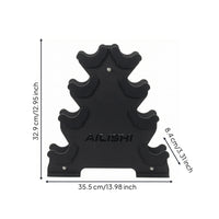 Four-Tier Dumbbell Rack-Saving Dumbbell Rack with Cradle Slots Compact Stand for Home Gym Owners, Fitness Enthusiasts, Workout Room
