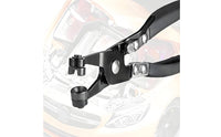 Curved Jaw Fuel Line Pliers Tight Areas Car Hose Pliers Non-Slip Grip Automotive Tool Locking Mechanism for Mechanics, Auto Repair, Garage