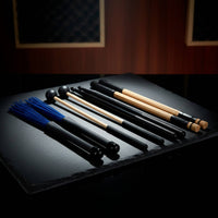 Drumsticks and Brushes Set wooden Drumstick and Mallet Set Non-Slip Drum Brushes with Nylon Wire for Students, Live Performance