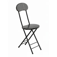 Modern Minimalist and design foldable Round-Seat Chair Foldable Design Portable Stool Space-Saving Indoor Seating Comfortable Backrest for Students, residents, Dining Room, Kitchen, Home Office, Apartment