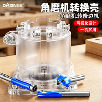 Angle Grinder Trimmer Conversion Head Accessories Woodworking Trimming Knife Straight Knife Round Corner Knife Slotting Auxiliary Tool Hand Grinder