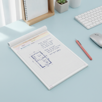 Dream B5 Tear-Off Lined/Grid Notepad for Students