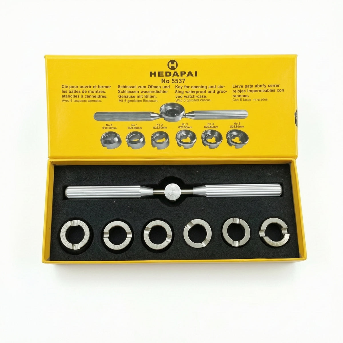 Watch Case Opener with Adapters Metal Watch Case Opening Tool Anti-Slip for Hobbyists