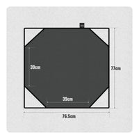 Silicone Coated Fire Retardant Blanket Portable Handle Fireproof Cloth Easy to Fold Barbecue Fire Mat Reusable for Camping, Travel