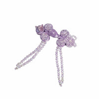 Butterfly Design Handmade Pankou Button Multi-Purpose Beaded Tassel Knot Button Cheongsam Closure Clasp for Seamstresses, DIY Crafters, Traditional Chinese Attire, Tang Suit