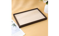 Jewelry Display Tray Rectangular Jewelry Display Tray Low-Profile for Vanity, Dresser, Retail Counter