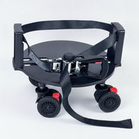 Golf Bag Wheel Base Mobile Wheeled Base with Strap Lockable for Golfers