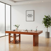 Space-Saving Design Gongfu Tea Table with Chairs Built-in Storage Rack Household Furniture Modern Chinese Design Home Furnishings Thickened Tabletop for Apartment Dwellers, Homeowners, Away Ice Managers, Balcony, Small Areas, Living Room