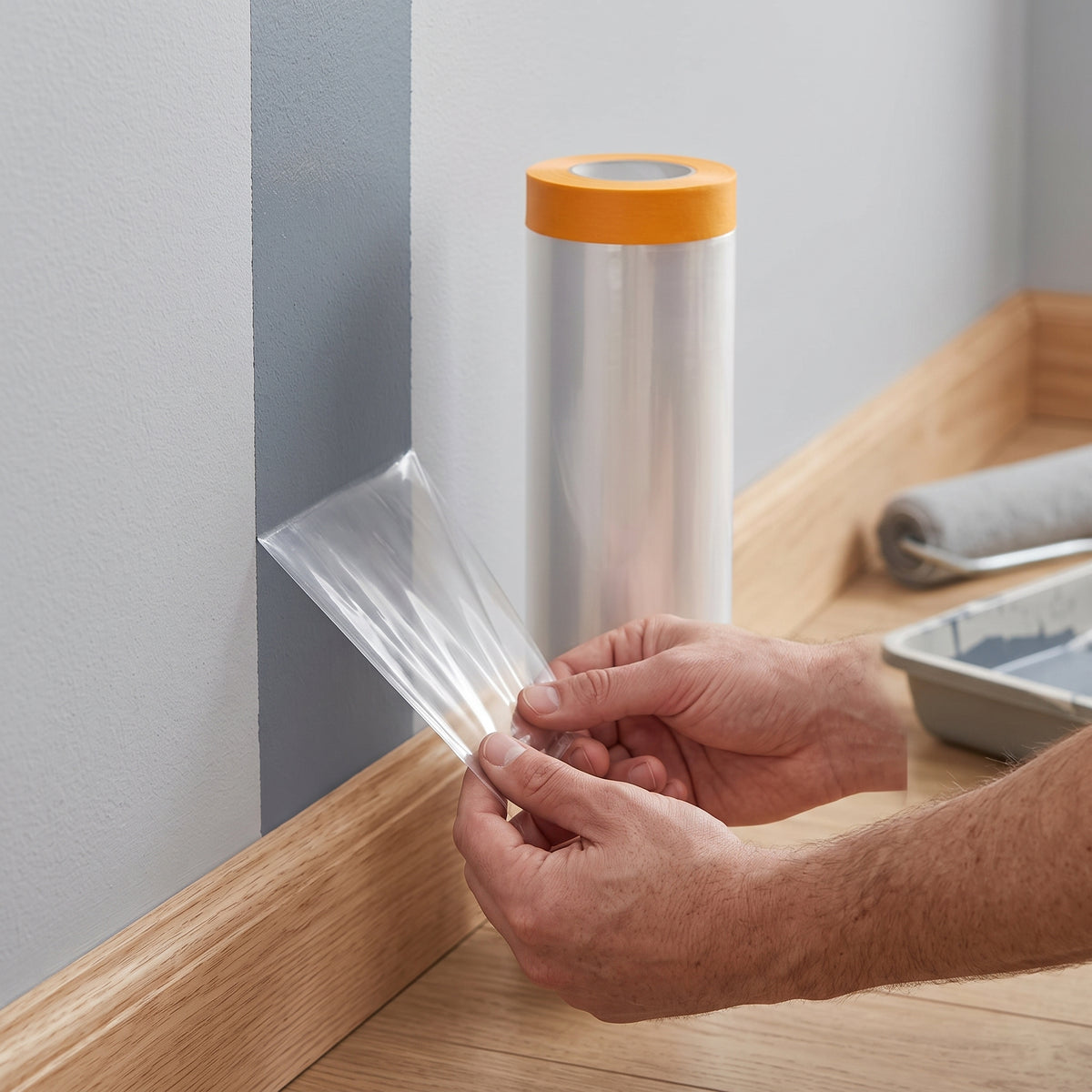 Dustproof Plastic Sheeting for Furniture Protection During Renovation